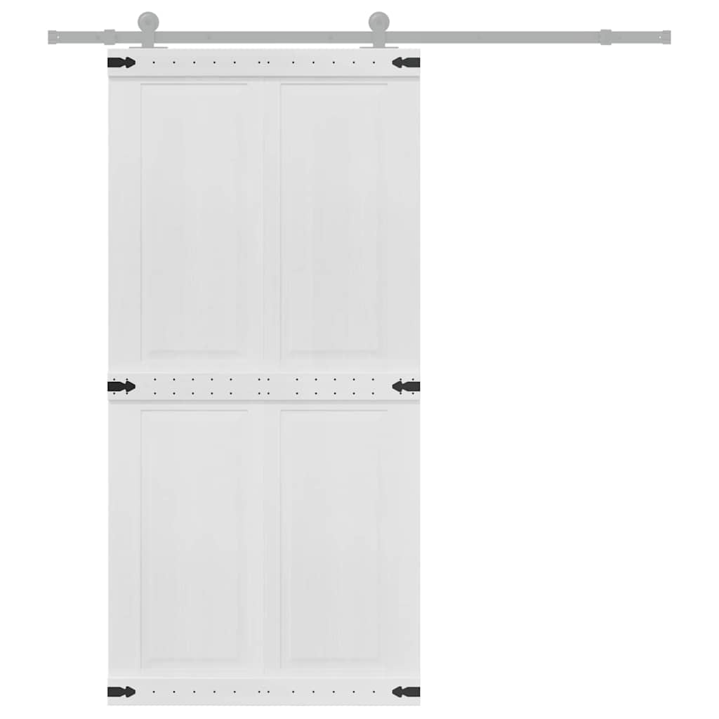 Dør Corona Hvid 100 x 210 cm Konstrueret træ