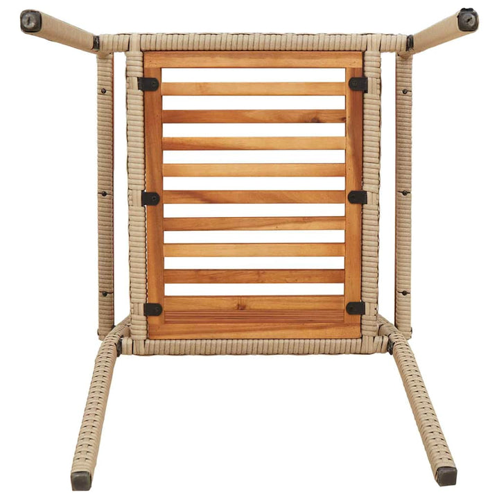 Have stapelstole 4 stk. Brun og Beige
