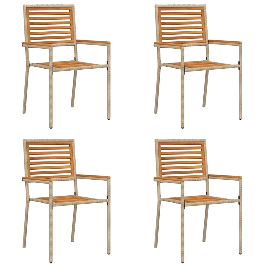 Have stapelstole 4 stk. Brun og Beige
