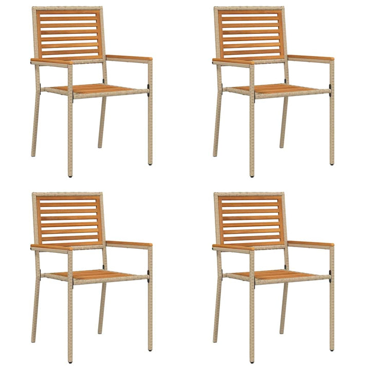 Have stapelstole 4 stk. Brun og Beige