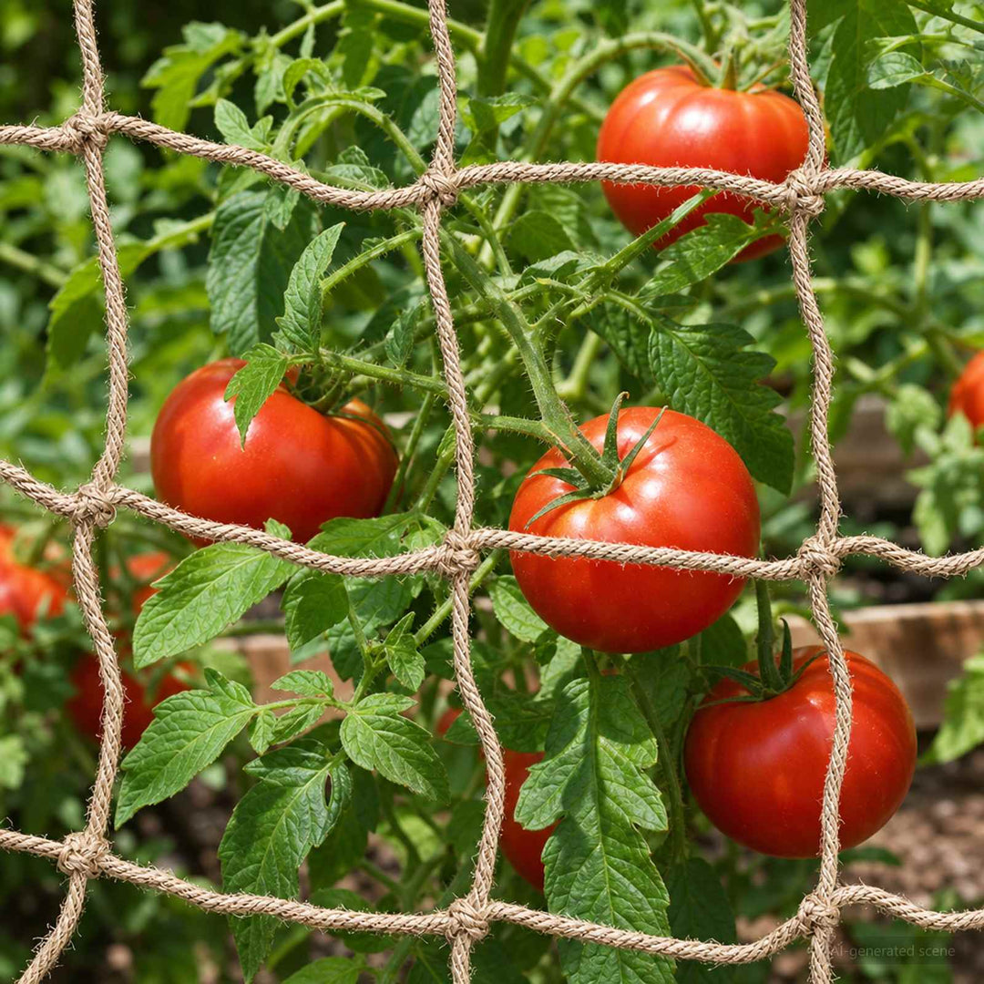 Jute Plante Støtte Net Naturfarvet 1 x 50 m 100% Tossa Jute