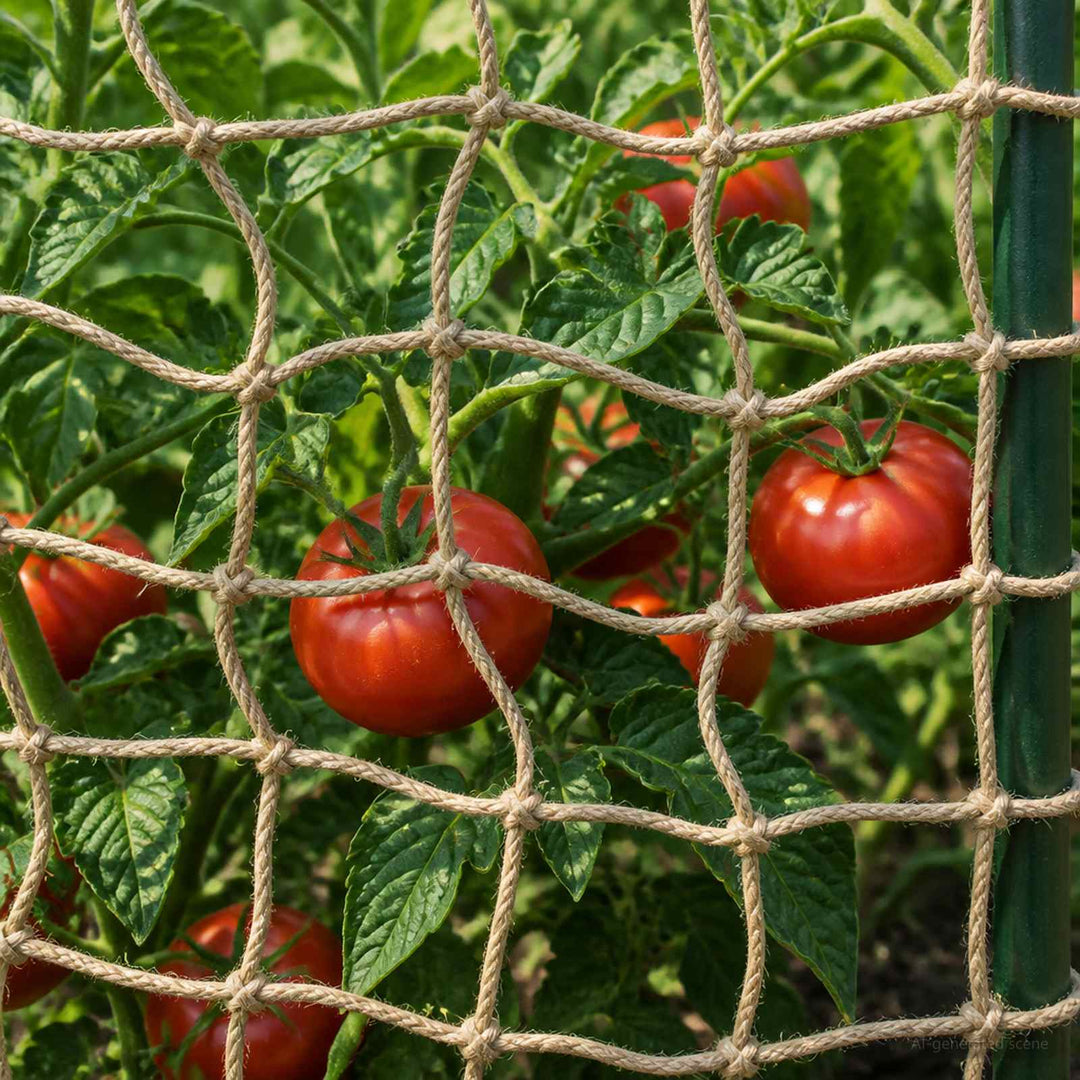 Jute Plante Støtte Net Naturfarvet 2 x 10 m 100% Tossa Jute