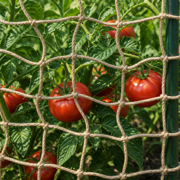 Jute Plante Støtte Net Naturfarvet 2 x 50 m 100% Tossa Jute