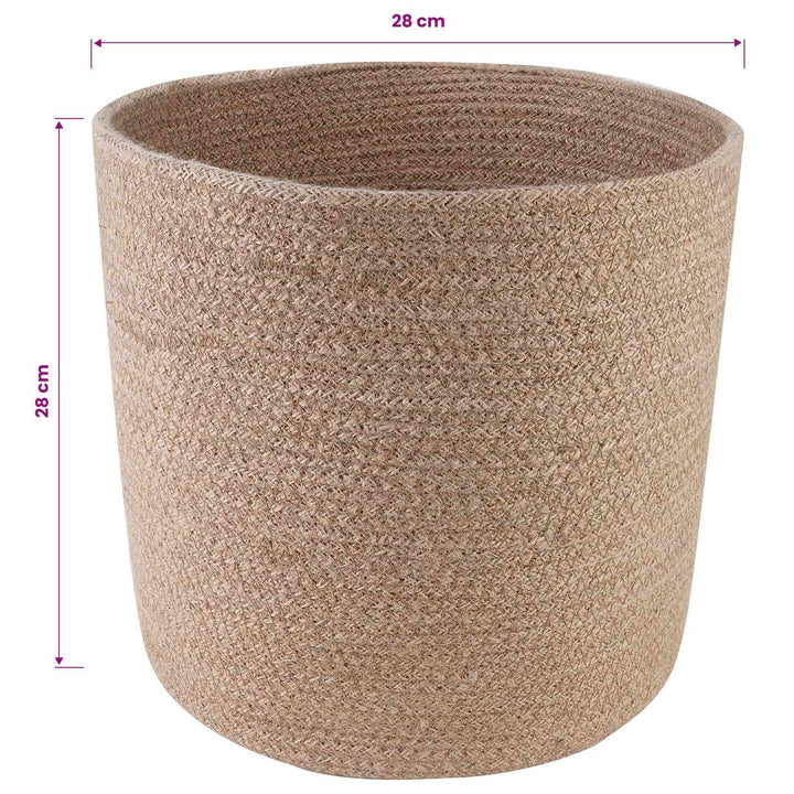 Plantepotte Sæt 2 pcs Naturfarvet Ø 28 x 28 cm 100% Tossa Jute