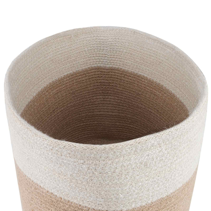 Plantepotte Sæt 2 pcs Natur og hvid Ø 28 x 28 cm