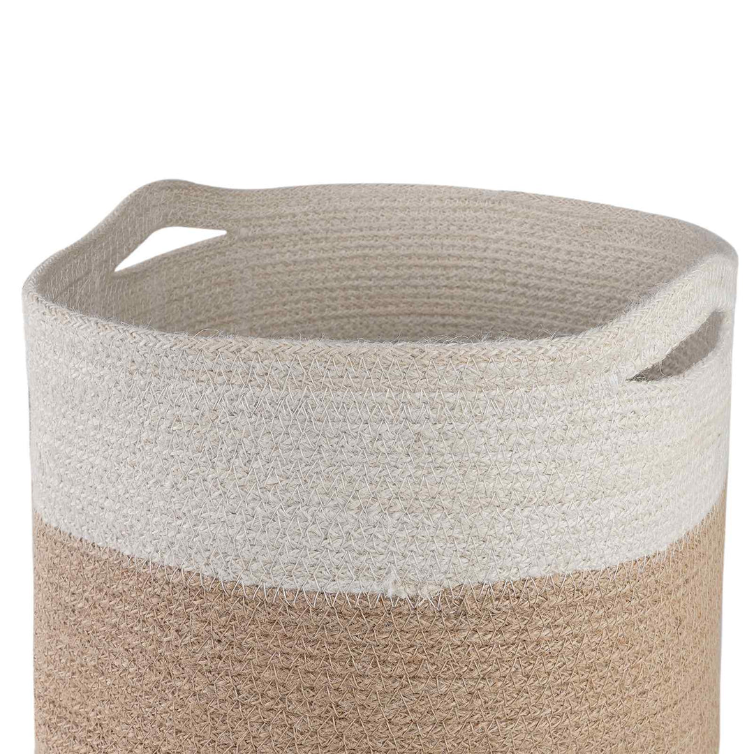 Plantepotte Sæt 2 pcs Natur og hvid Ø 28 x 28 cm