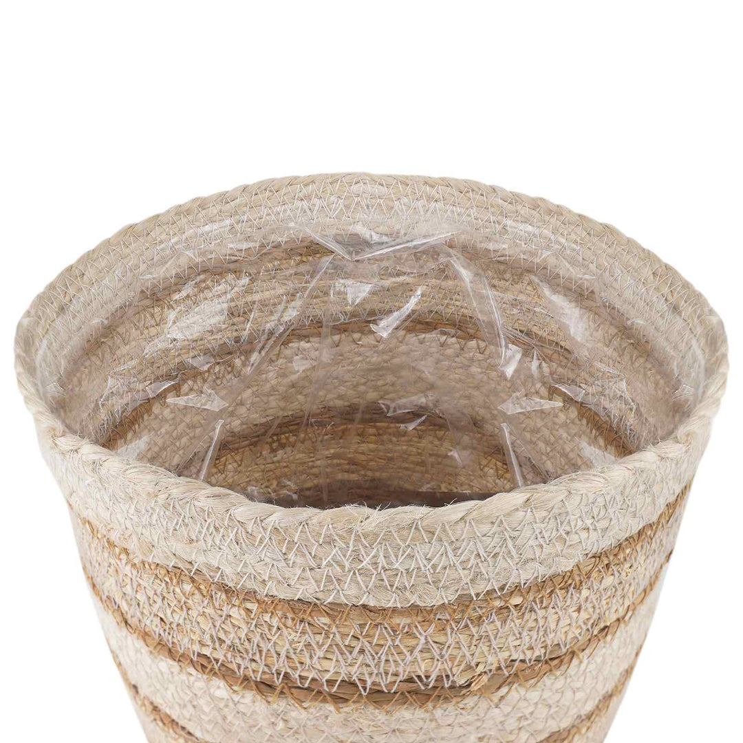 Søgræs Planterkurve 3 pcs Naturlig, hvid og beige Ø26 x 19 cm