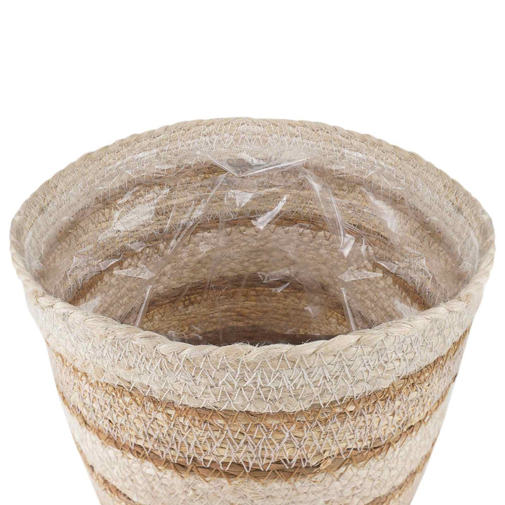 Søgræs Planterkurve 3 pcs Naturlig, hvid og beige Ø26 x 19 cm