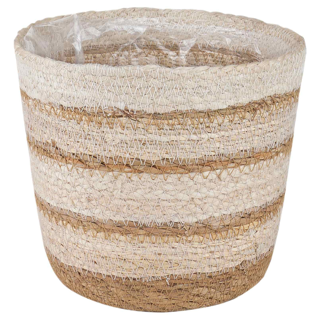Søgræs Planterkurve 3 pcs Naturlig, hvid og beige Ø26 x 19 cm
