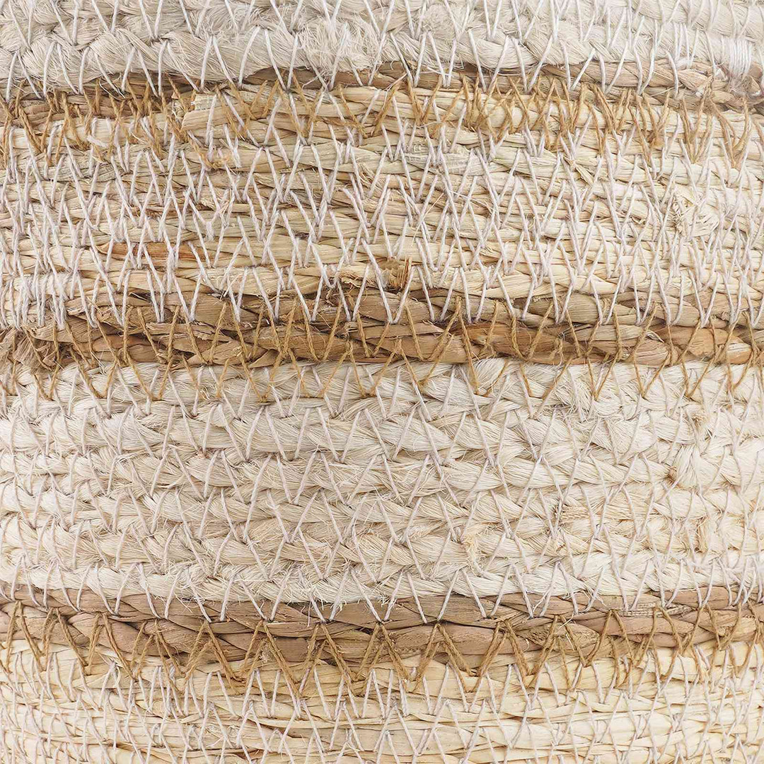 Søgræs Planterkurve 3 pcs Naturlig, hvid og beige Ø26 x 19 cm