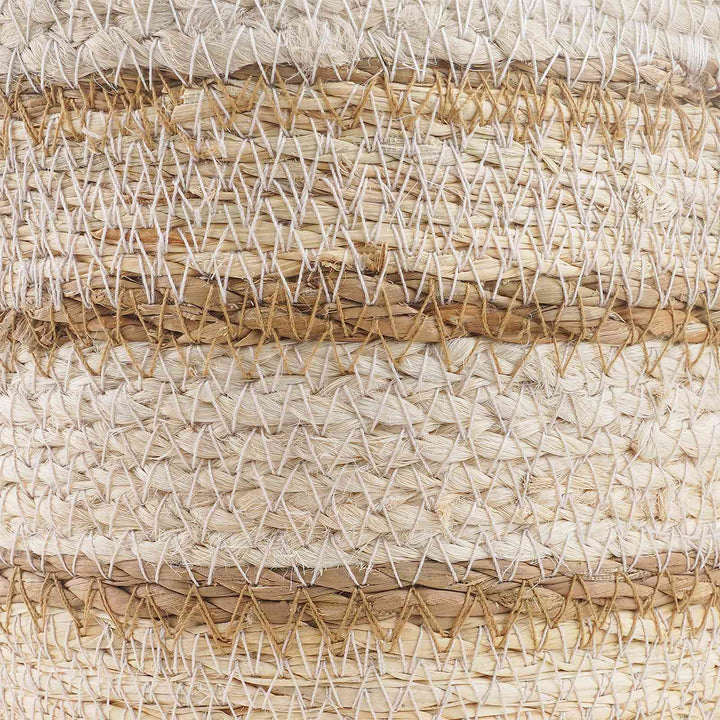 Søgræs Planterkurve 3 pcs Naturlig, hvid og beige Ø26 x 19 cm