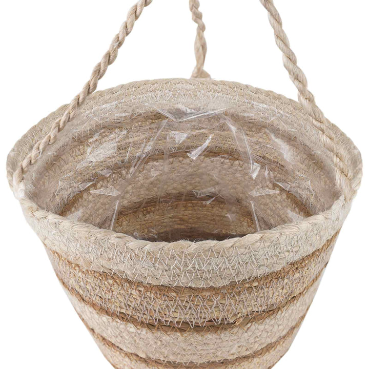 Søgræs Planterkurve 3 pcs Naturlig, hvid og beige Ø26 x 19 cm
