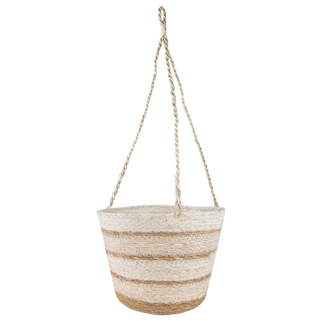 Søgræs Planterkurve 3 pcs Naturlig, hvid og beige Ø26 x 19 cm