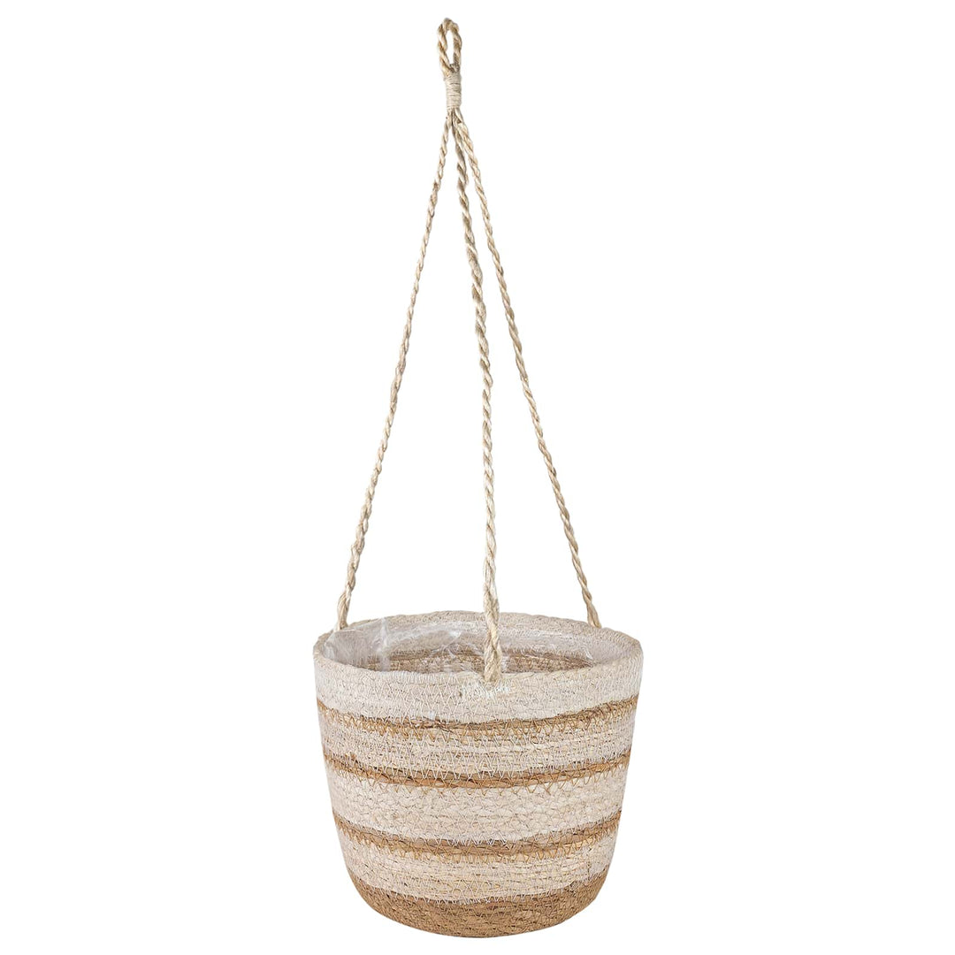 Søgræs Planterkurve 3 pcs Naturlig, hvid og beige Ø26 x 19 cm