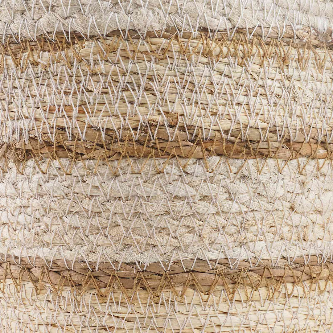 Søgræs Planterkurve 3 pcs Naturlig, hvid og beige Ø26 x 19 cm