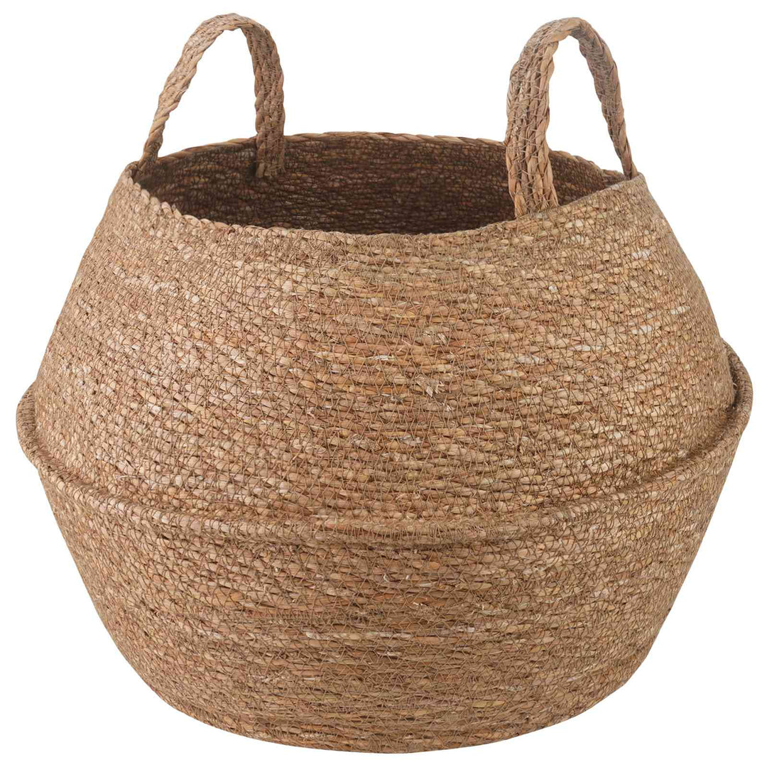 Plantekrukke med håndtag Naturfarvet Ø 45 x 36 cm 100% Søgræs
