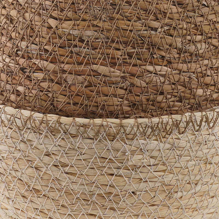 Plantekrukke med håndtag 2 pcs Hvid Ø 22 x 20 cm 100% Søgræs