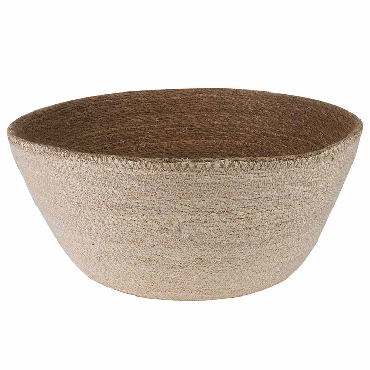 Plantekrukke med håndtag 2 stk. Hvid Ø 32 x 32 cm 100% Søgræs