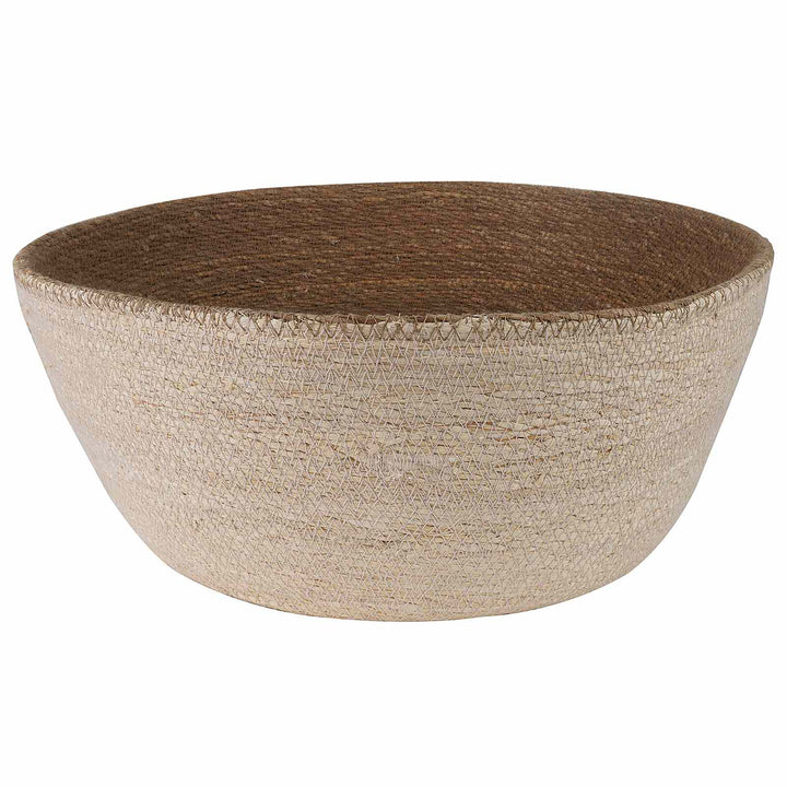 Plantekrukke med håndtag Hvid Ø 45 x 36 cm 100% Søgræs