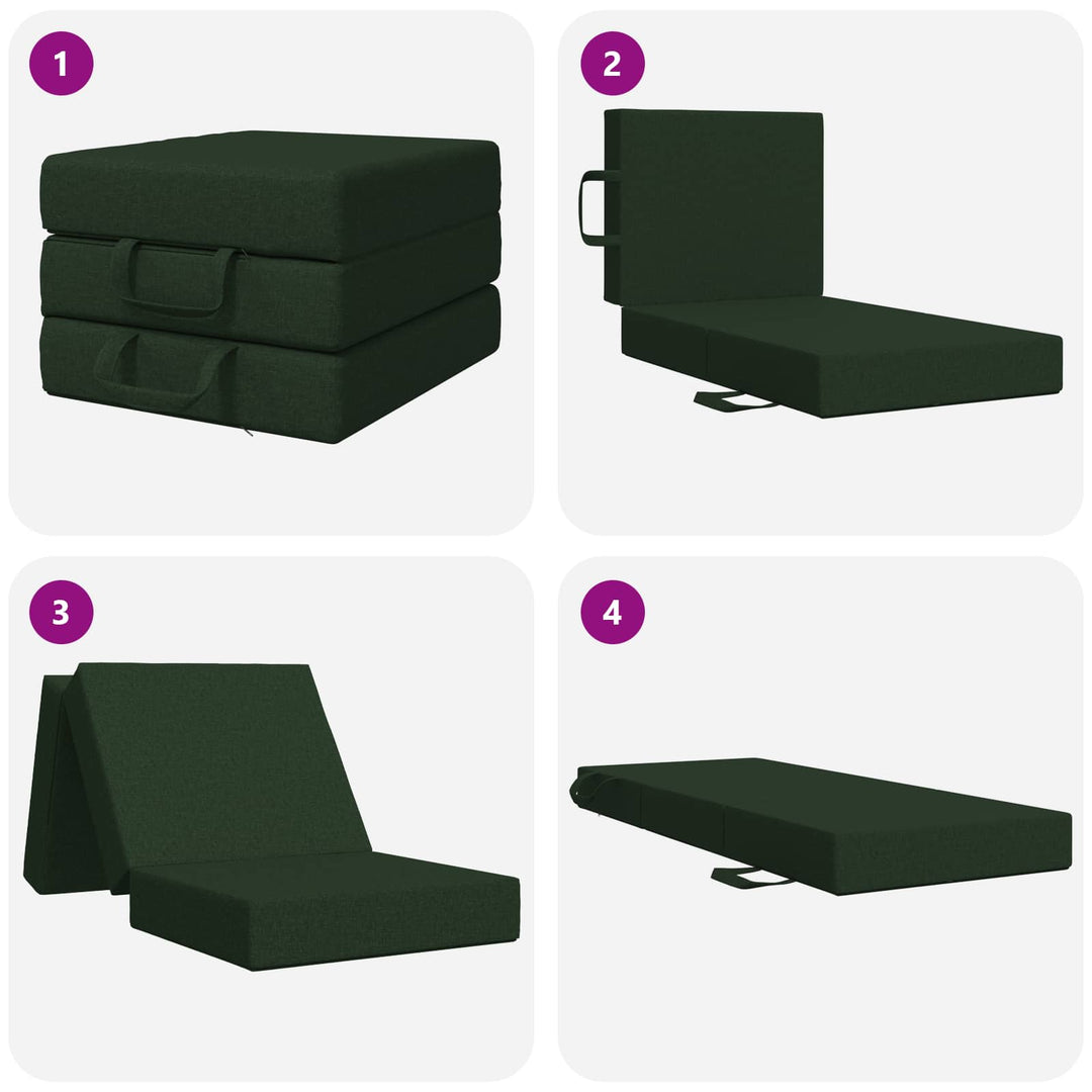 Samlebar Sofa Seng 75 x 63 x 45 cm Mørkegrøn