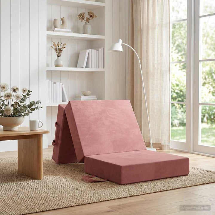 Samlebar Sofa Seng 75 x 67 x 45 cm Lyserød