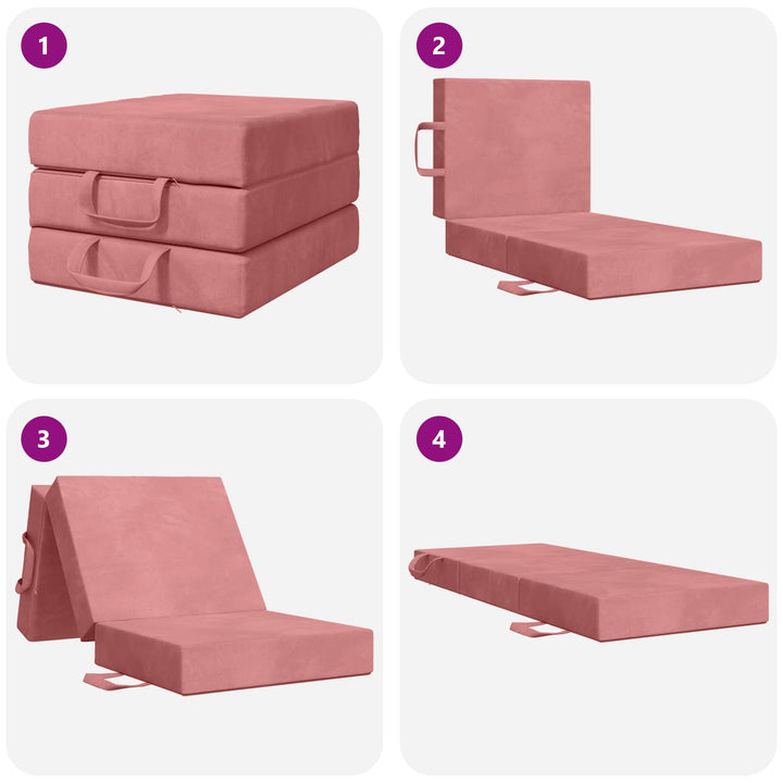 Samlebar Sofa Seng 75 x 63 x 45 cm Lyserød