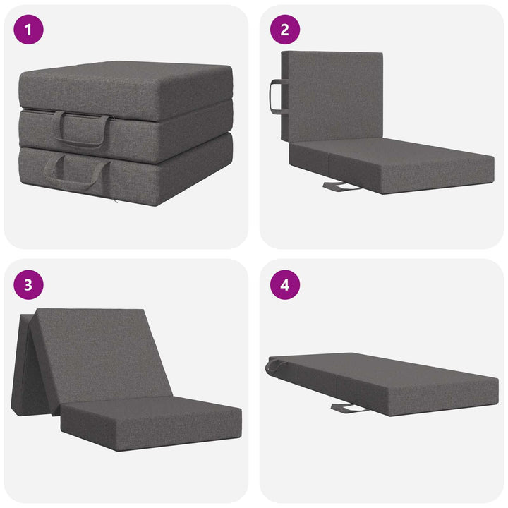 Samlebar Sofa Seng 75 x 67 x 45 cm Lysegrå
