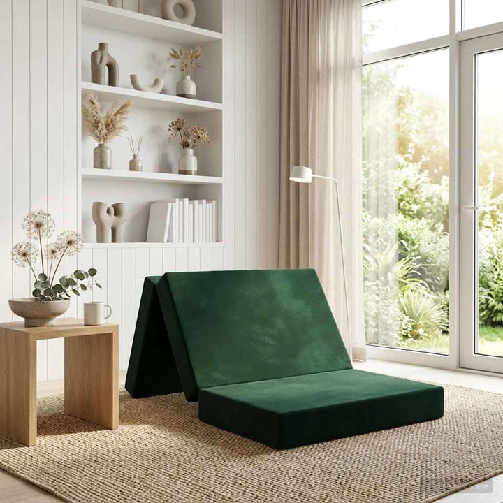 Samlebar Sofa Seng 90 x 67 x 45 cm Mørkegrøn