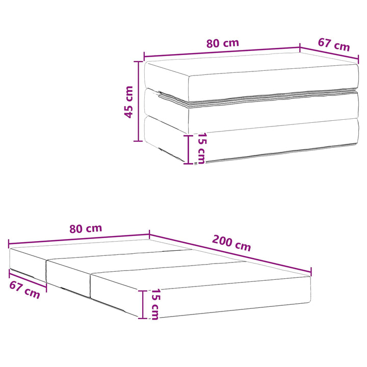 Samlebar Sofa Seng 80 x 67 x 45 cm Mørkegrøn
