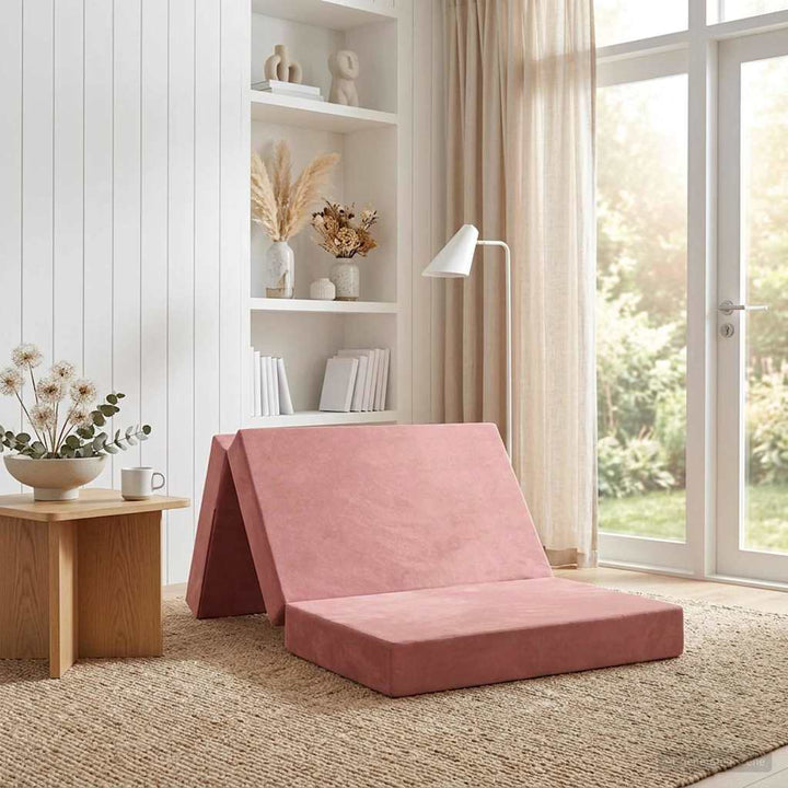 Samlebar Sofa Seng 90 x 67 x 45 cm Lyserød
