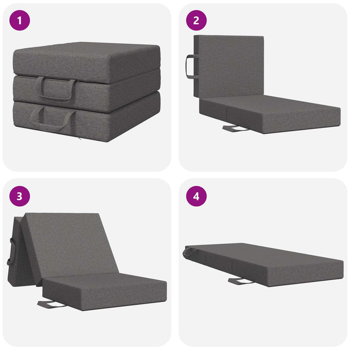 Samlebar Sofa Seng 90 x 67 x 45 cm Lysegrå