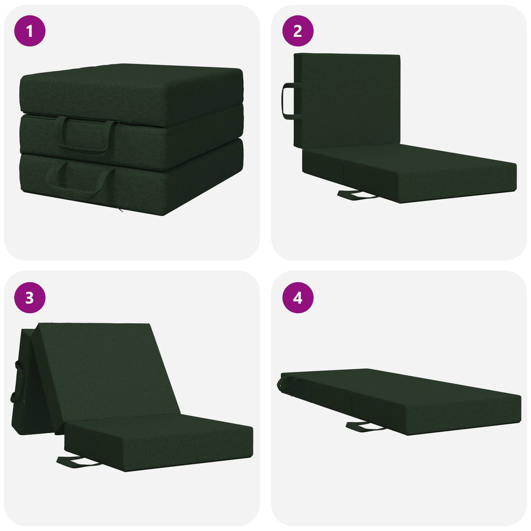 Samlebar Sofa Seng 90 x 67 x 45 cm Mørkegrøn