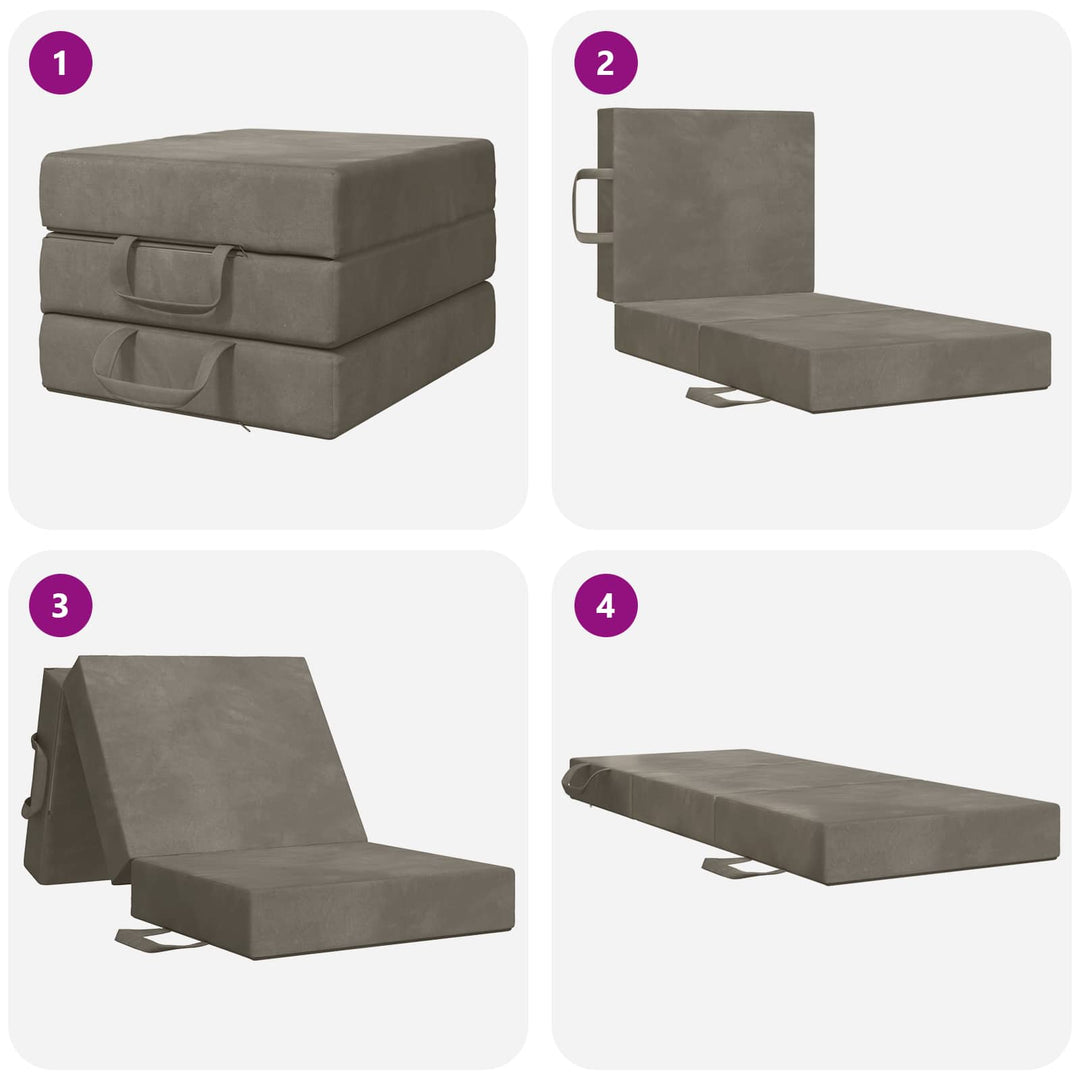 Samlebar Sofa Seng 90 x 67 x 45 cm Lysegrå