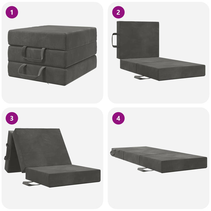 Samlebar Sofa Seng 90 x 67 x 45 cm Mørkegrå