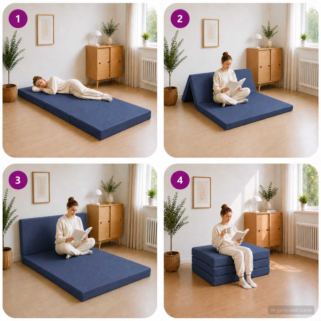 Samlebar Sofa Seng 100 x 67 x 45 cm Blå