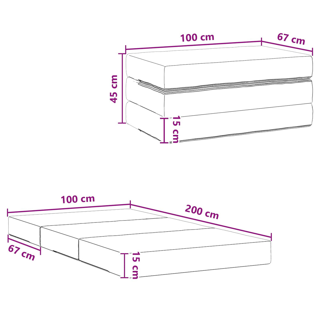 Samlebar Sofa Seng 100 x 67 x 45 cm Blå