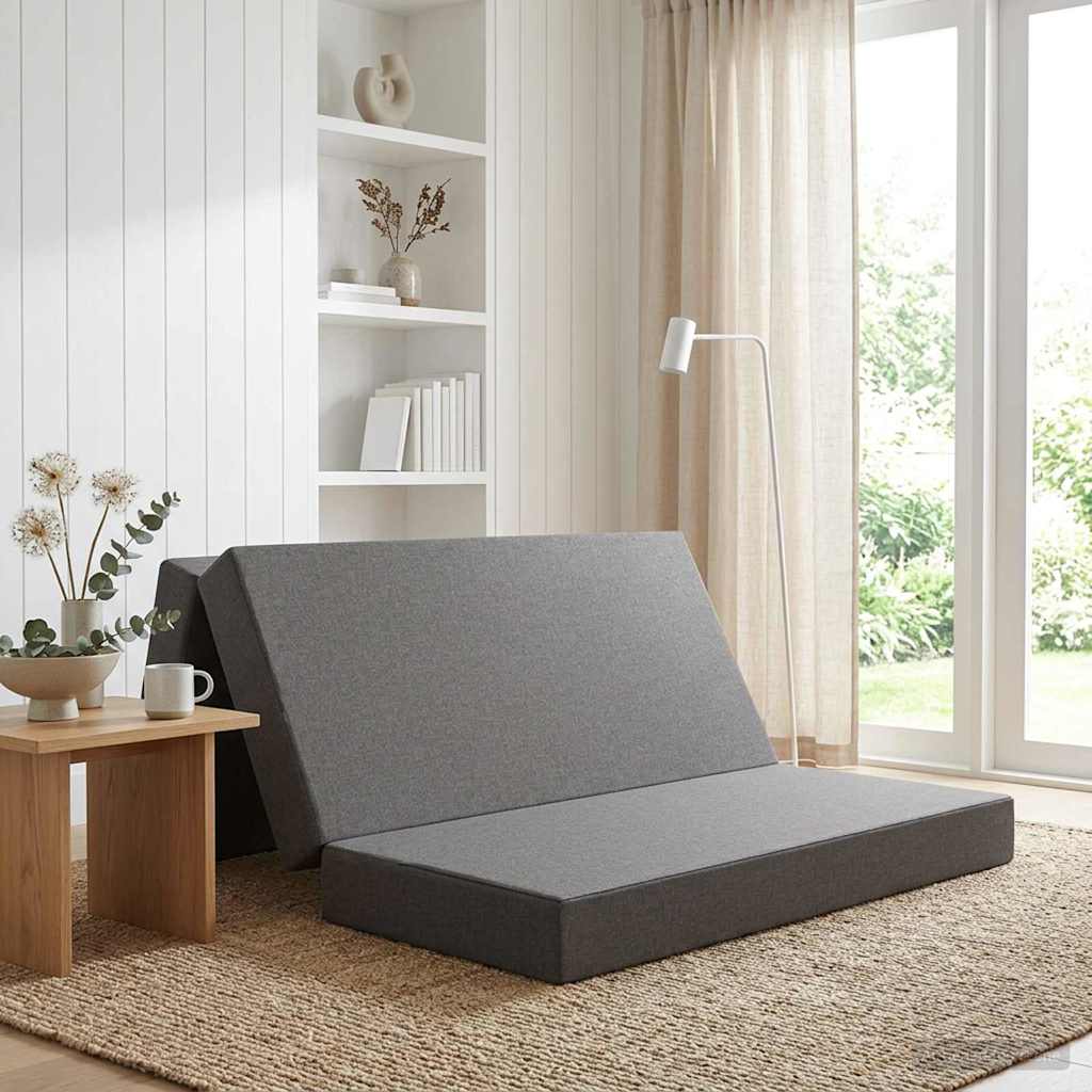 Samlebar Sofa Seng 160 x 67 x 45 cm Lysegrå