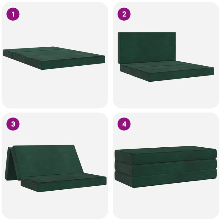 Samlebar Sofa Seng 120 x 67 x 45 cm Mørkegrøn