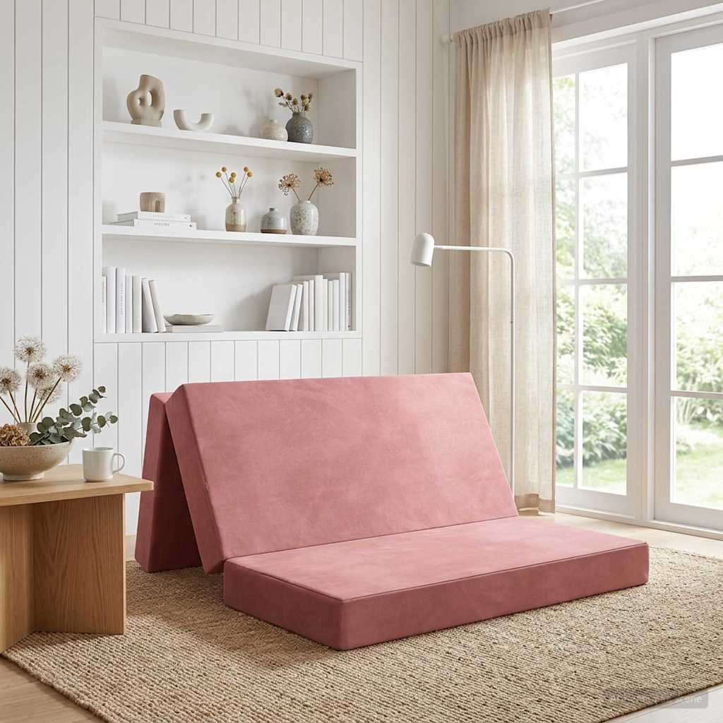 Samlebar Sofa Seng 140 x 67 x 45 cm Lyserød