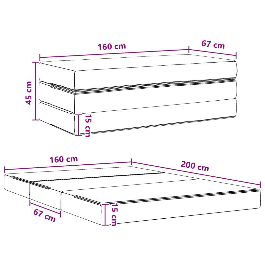 Samlebar Sofa Seng 160 x 67 x 45 cm Blå