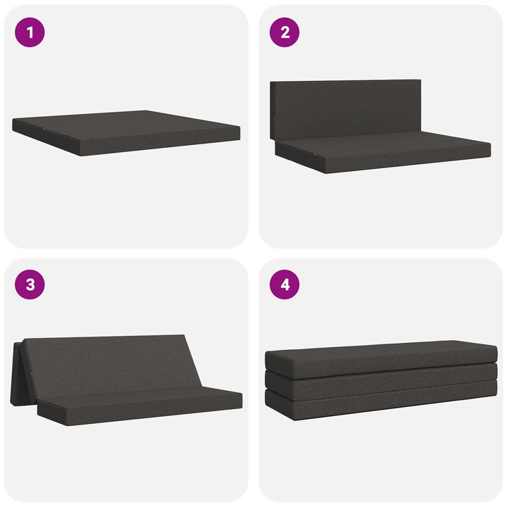 Samlebar Sofa Seng 180 x 67 x 45 cm Mørkegrå