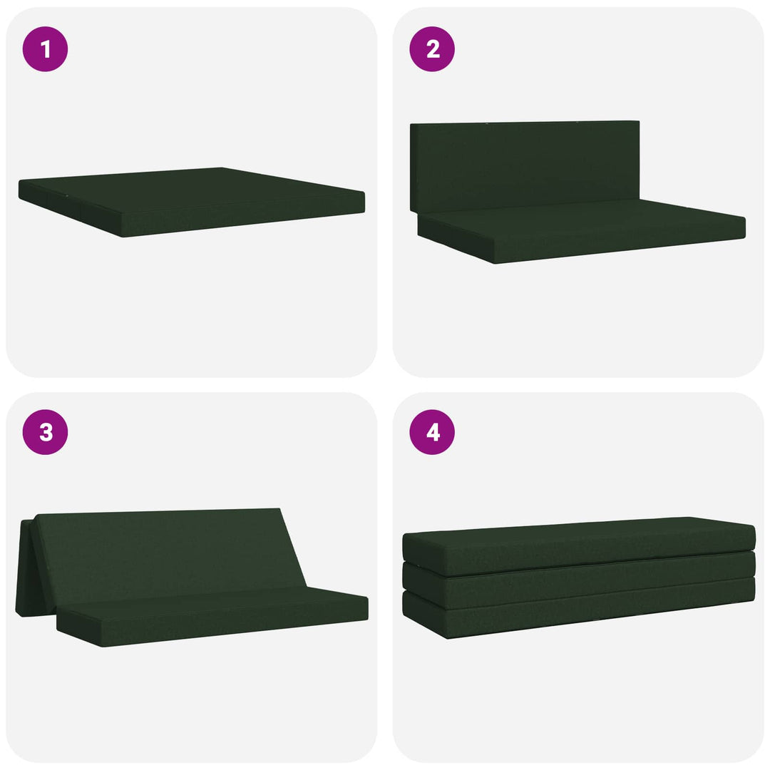Samlebar Sofa Seng 180 x 67 x 45 cm Mørkegrøn