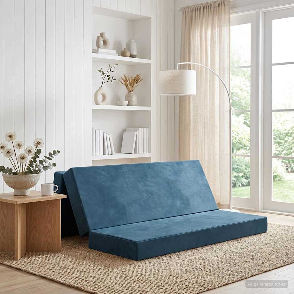 Samlebar Sofa Seng 180 x 67 x 45 cm Blå