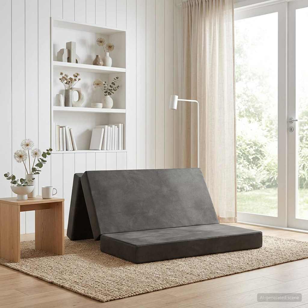 Samlebar Sofa Seng 180 x 67 x 45 cm Lysegrå