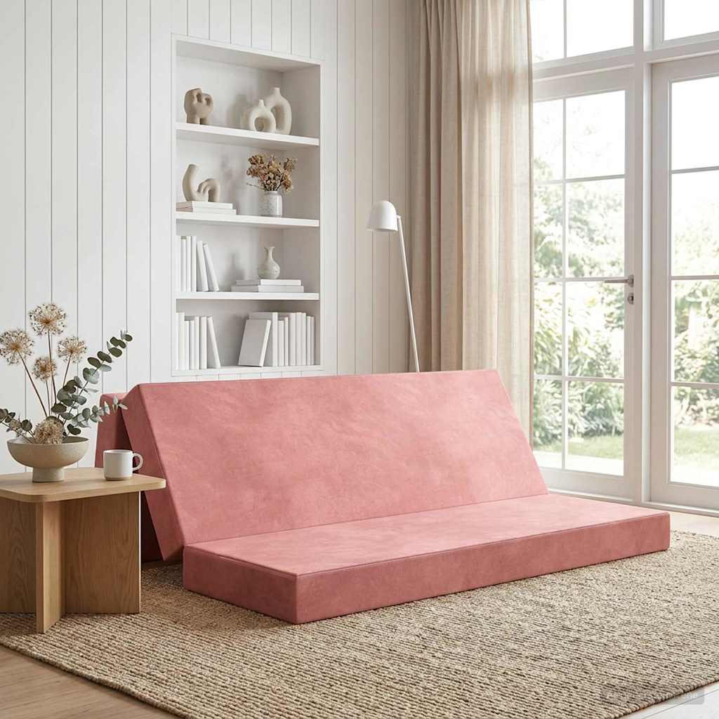 Samlebar Sofa Seng 200 x 67 x 45 cm Lyserød