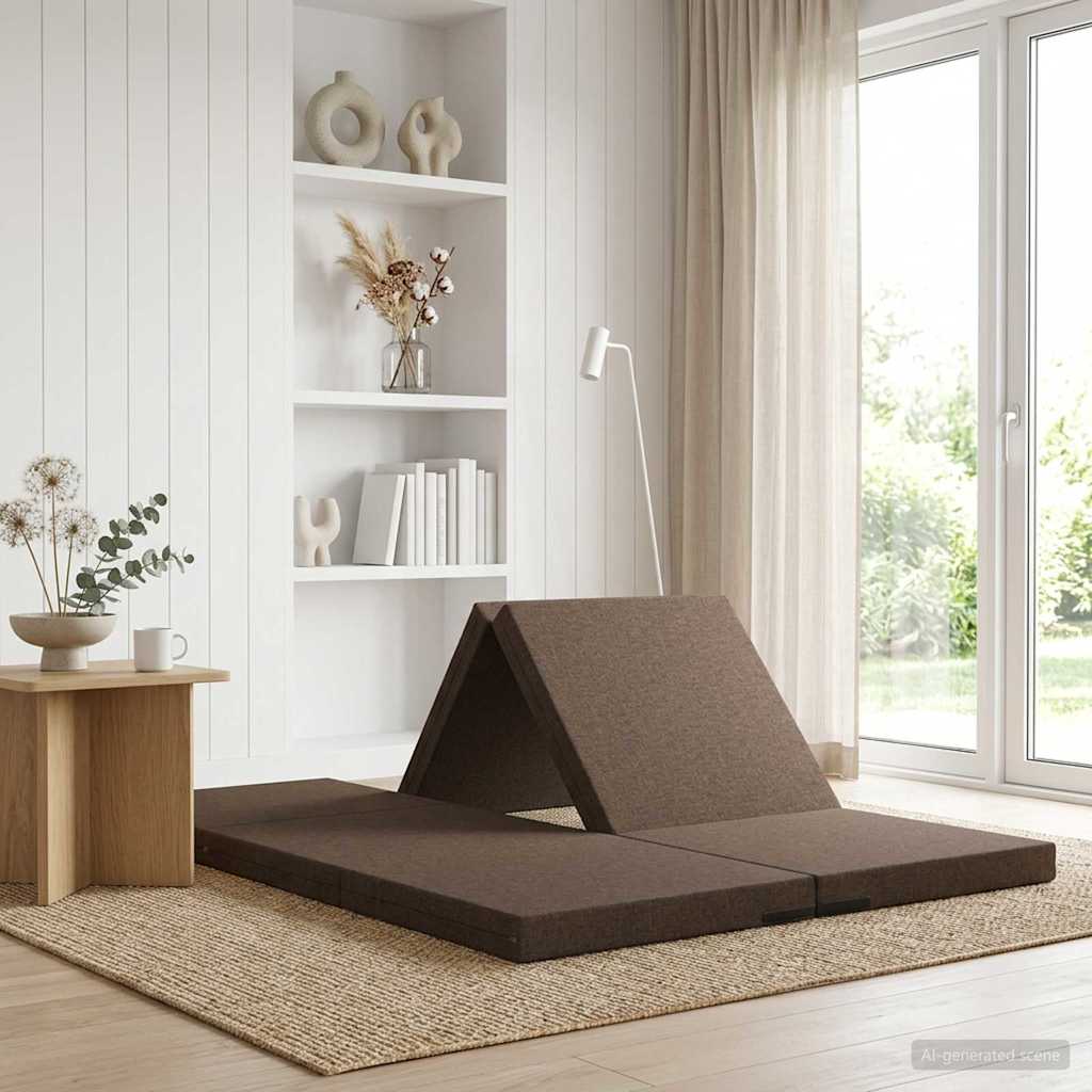 Samlebar Sofa Seng 140 x 67 x 15 cm Gråbrun