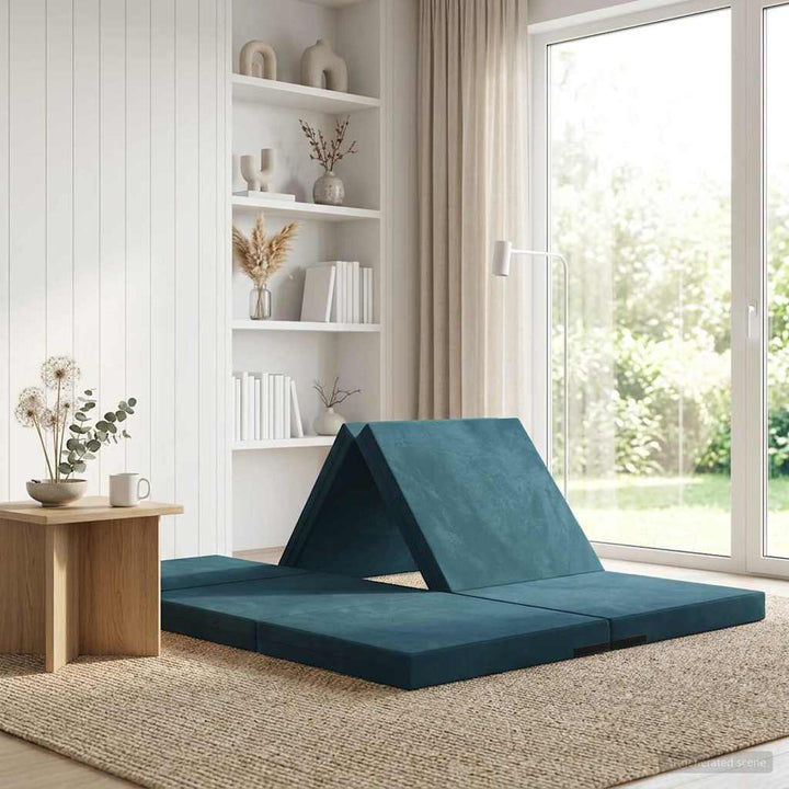 Samlebar Sofa Seng 140 x 67 x 15 cm Blå