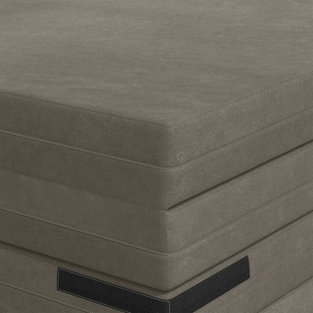 Samlebar Sofa Seng 140 x 67 x 15 cm Lysegrå
