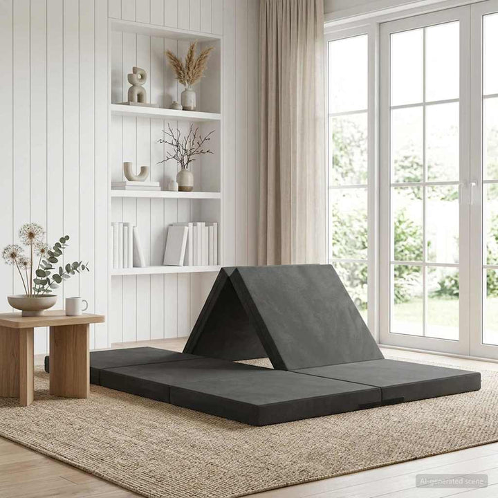 Samlebar Sofa Seng 140 x 67 x 15 cm Mørkegrå