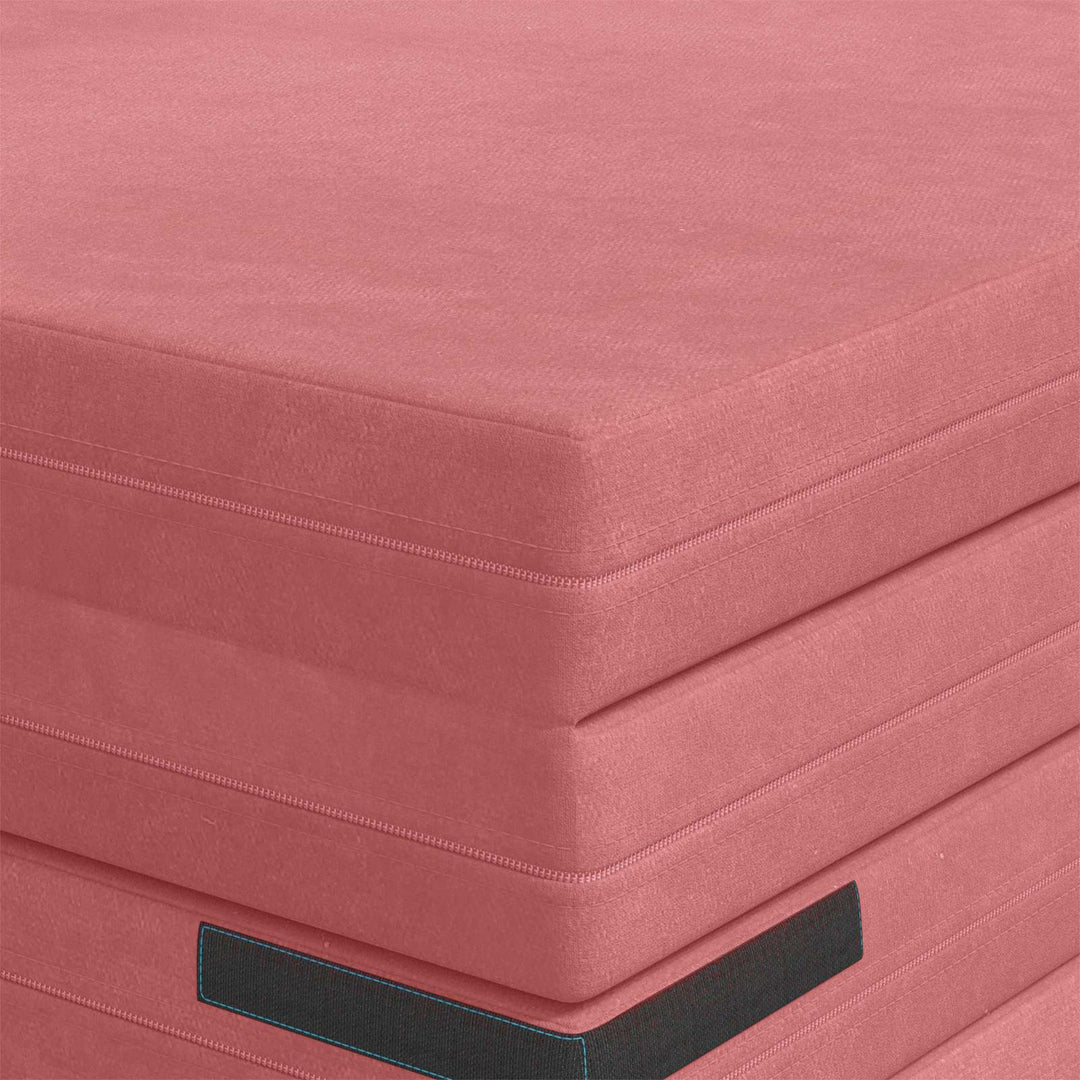 Samlebar Sofa Seng 140 x 67 x 15 cm Lyserød
